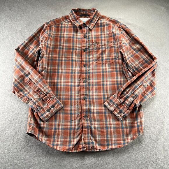 Columbia Other - Columbia Shirt Mens Size S Brown Vapor Ridge III Hiking Fishing Brushed‎ Cotton